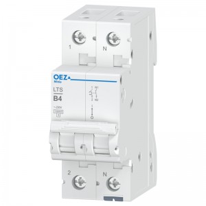 Jistič 1P+N   4A B (LTS-4B-1N) Ue AC 230V/DC60V, 10kA (OEZ 43293)