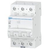 Jistič 3P   4A B (LTS-4B-3) Ue AC 230/400V/DC180V, 10kA (OEZ 42083)