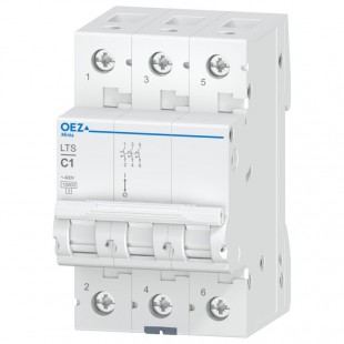 Jistič 3P   1,0A C (LTS-1C-3) Ue AC 230/400V/DC180V, 10kA (OEZ 42097)