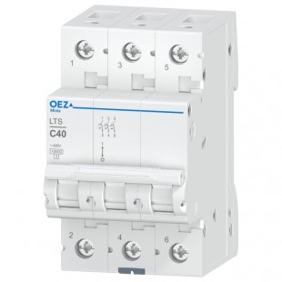 Jistič 3P  40A C (LTS-40C-3) Ue AC 230/400V/DC180V, 10kA (OEZ 42109)