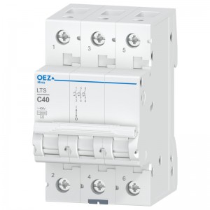 Jistič 3P  40A C (LTS-40C-3) Ue AC 230/400V/DC180V, 10kA (OEZ 42109)