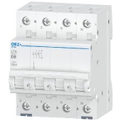 Jistič 3P+N   8A D (LTS-8D-3N) Ue AC 230/400V/DC180V, 10kA (OEZ 42154)