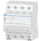 Jistič 3P+N  20A D (LTS-20D-3N) Ue AC 230/400V/DC180V, 10kA (OEZ 42158)