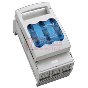 33198 Pojistkový odpínač NH 160 A, montáž na sběrnice sys. 60, výstup dolů resp. nahoru vel. 00