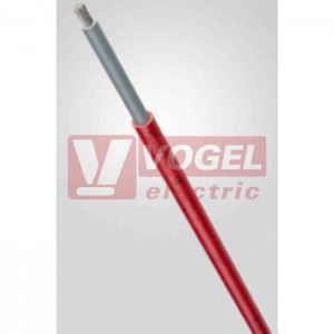 SOLARKABEL H1Z2Z2-K, 1X6 RD červený, průměr 6,4mm, max. 1,8kVDC, bezhalogenový, dle UL854 (1023775)