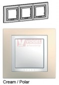 MGU2006859 Unica Basic - Krycí rámeček trojnásobný, Cream/polar