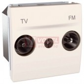 MGU345325 Unica - Zásuvka TV-R průchozí, 17dB, Marfil