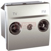 MGU345330 Unica - Zásuvka TV-R průchozí, 17dB, Aluminium