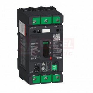 GV4PB115S Motorový jistič 3P, 65-115A, Icu 100kA, termo-magnetická spoušť, (ovládací páčka), svorky Everlink, UL489