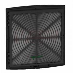NSYCAG125DG Větrací mřížka CSVS, 125x125mm, barva černá RAL 9005