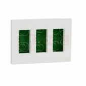 NU173418 Unica System+ krabice pro montáž 3x4 modulů zapuštěná, barva bílá RAL9003, rozměr v=165mm, š=230mm, hl=62mm