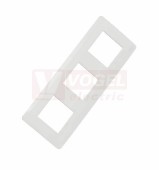 NU200618 Unica Studio krycí rámeček trojnásobný, barva bílá RAL9003