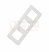 NU200618 Unica Studio krycí rámeček trojnásobný, barva bílá RAL9003