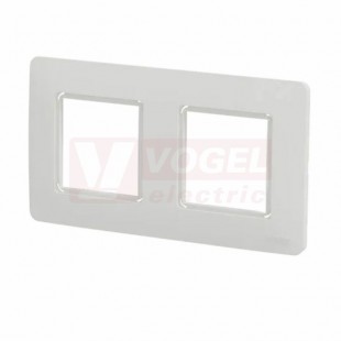 NU230418 Unica Studio Outline rámeček dvojnásobný, barva bílá RAL9003