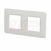 NU230418 Unica Studio Outline rámeček dvojnásobný, barva bílá RAL9003