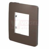 NU280217 Unica Studio Color krycí rámeček jednonásobný, Chocolate/Černá