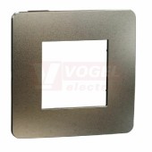 NU280252M Unica Studio Metal krycí rámeček jednonásobný, Bronze/Černá