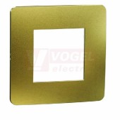 NU280262M Unica Studio Metal krycí rámeček jednonásobný, Gold/Černá
