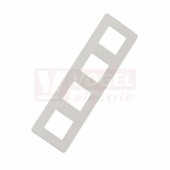 NU280824 Unica Studio Color krycí rámeček čtyřnásobný, Light Grey/Bílá