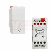 NU310618C Unica tlačítko ř.1/0 "zvonek", 1M, barva bílá RAL9003, pružinové svorky