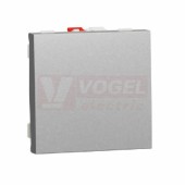 NU320330 Unica přepínač střídavý ř.6, 2M, Aluminium, pružinové svorky