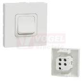 NU322518 Unica spínač dvojpólový ř. 2, 20A, 2M, barva bílá RAL9003, šroubové svorky