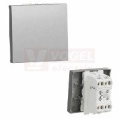 NU323630 Unica tlačítko střídavé ř.6/0, 2M, 10A/250V, Aluminium, pružinové svorky
