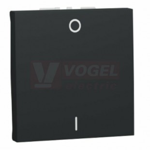 NU326254 Unica spínač dvojpólový ř.2, 16A/250V, 2M, Antracit RAL7021, šroubové svorky