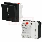 NU328354 Unica spínač pro hotelové karty, 2M, Antracit RAL7021, pružinové svorky