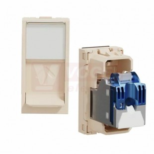 NU341644 Unica zásuvka datová 1xRJ45 Kat.6 STP, 1M, držák štítku, ochraný kryt, barva béžová RAL1013