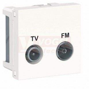 NU345118 Unica zásuvka TV/R individuální, 11 dB, 2M, barva bílá RAL9003