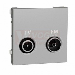 NU345230 Unica zásuvka TV/R koncová, 4 dB, 2M, Aluminium