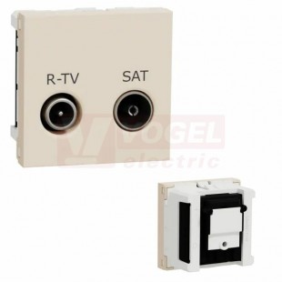 NU345444 Unica zásuvka TV-R/SAT individuální 2 dB, 2M, barva béžová RAL1013