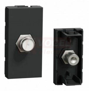 NU346854 Unica zásuvka TV F-konektor 1M, Antracit RAL7021
