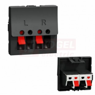 NU348654 Unica svorky reproduktorové 2M, Antracit RAL7021