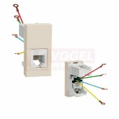 NU349144 Unica zásuvka telefonní RJ12, 6 kontaktů 1M, barva béžová RAL1013