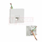 NU349718 Unica zásuvka telefonní RJ12, 6 kontaktů, barva bílá RAL9003