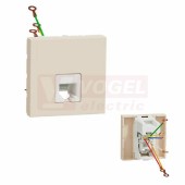 NU349744 Unica zásuvka telefonní RJ12, 6 kontaktů, barva béžová RAL1013