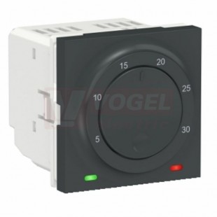 NU350154 Unica termostat prostorový otočný 2M, šroubové svorky, Antracit RAL7021
