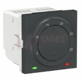 NU350154 Unica termostat prostorový otočný 2M, šroubové svorky, Antracit RAL7021