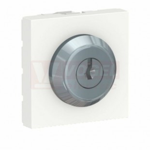 NU373118 Unica tlačítko na klíč 3 polohy, 2M, barva bílá RAL9003, šroubové svorky
