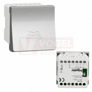 NU378630 Unica elektronický dveřní zvonek, 2M, 230VAC/50-60Hz, šroubové svorky, hlasitost 70db/1m, Aluminium