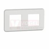 NU400420 Unica Pro krycí rámeček dvojnásobný, barva bílá RAL9003 Antibakteriální