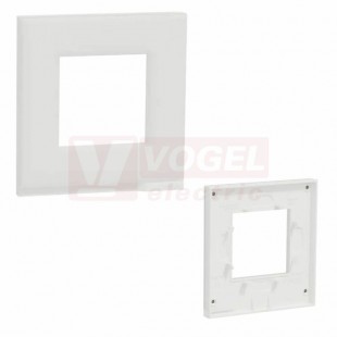 NU600285 Unica Pure krycí rámeček jednonásobný, Frosted White, VÝROBA UKONČENA