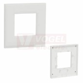NU600285 Unica Pure krycí rámeček jednonásobný, Frosted White, VÝROBA UKONČENA