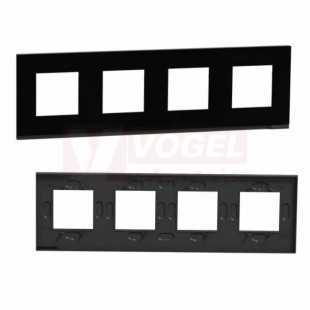NU600882 Unica Pure krycí rámeček čtyřnásobný, Ruber, VÝROBA UKONČENA
