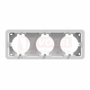 NU840630 Unica Pro krabice na omítku trojnásobná, Aluminium