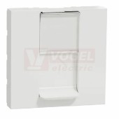 NU941120 Unica centrální deska RJ45 S-ONE, 2M, ochraný kryt, držák štítku, barva bílá RAL9003 Antibakteriální