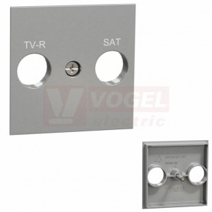NU944130 Unica centrální deska pro TV-R/SAT zásuvku, Aluminium