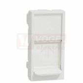 NU946020 Unica centrální deska RJ45 Keystone 1M, barva bílá RAL9003 Antibakteriální